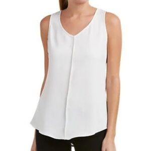 CAbi 3076 Domino Blouse XSmall white black tank